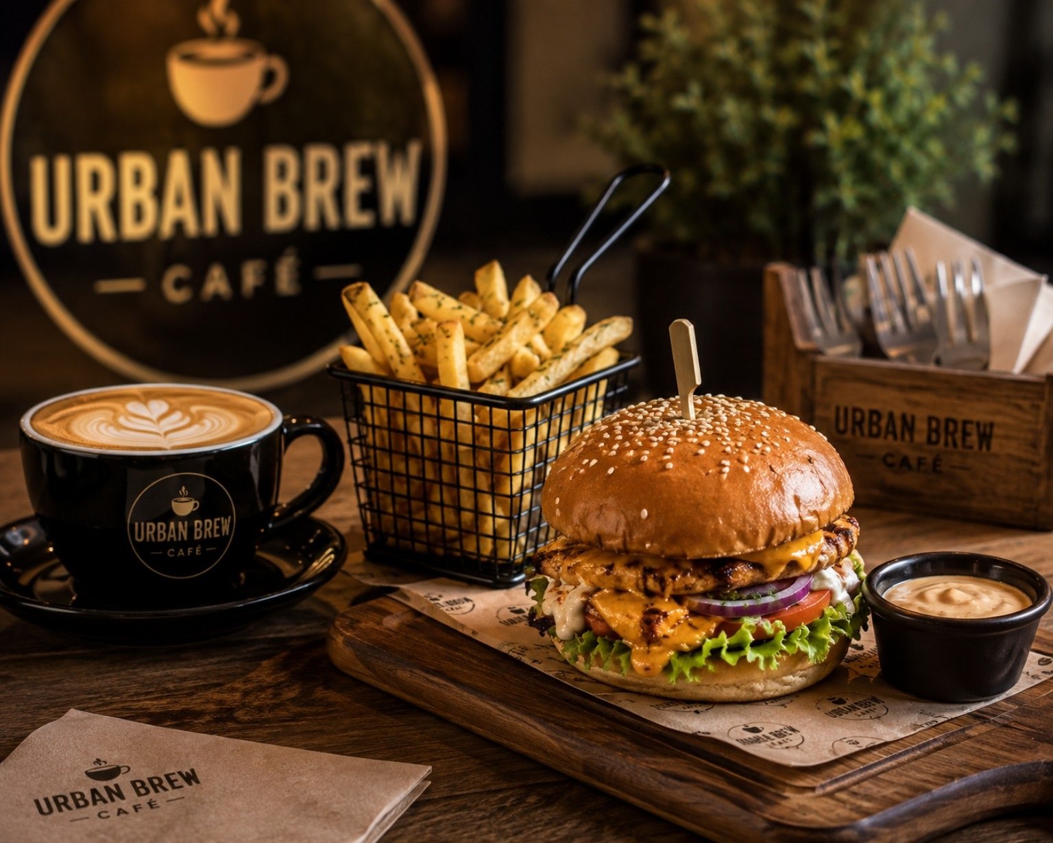 Urban Brew Café food content