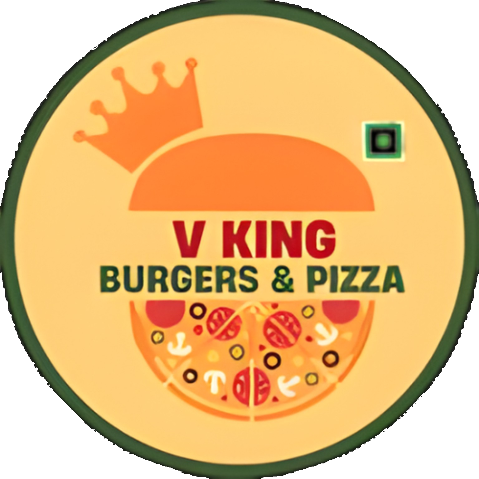 V King Burgers & Pizza logo